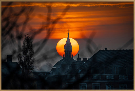 Solnedgang over Frederiksberg